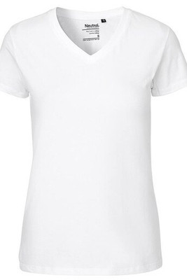 Neutral O81005 - Damen T-Shirt mit V-Ausschnitt