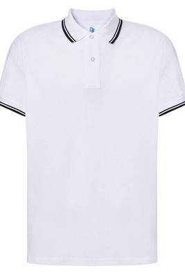JHK JK205 - Camisa pólo masculina contrastante