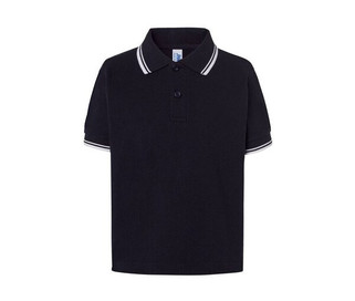 JHK JK205K - Kontrastfarget poloskjorte for barn