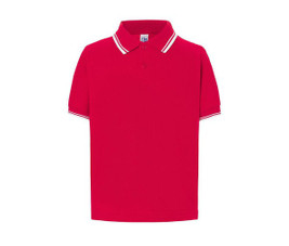 JHK JK205K - Contrasterend kinderpoloshirt