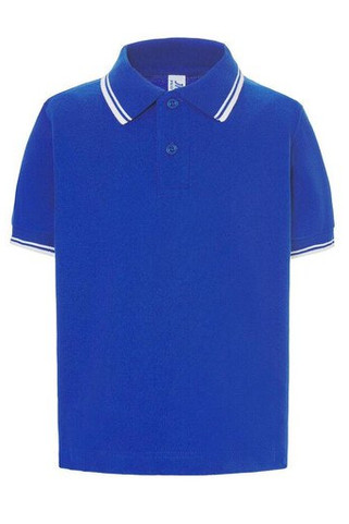 JHK JK205K - Kontrastfarget poloskjorte for barn