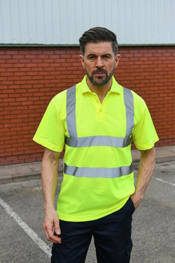Korntex KXPOLO - High Visibility Safety Polo Shirt with Reflective Stripes