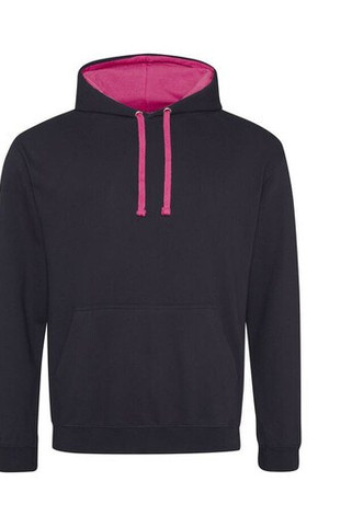 AWDIS JH003 - Urban Contrast Hoodie with Warm Kangaroo Pockets