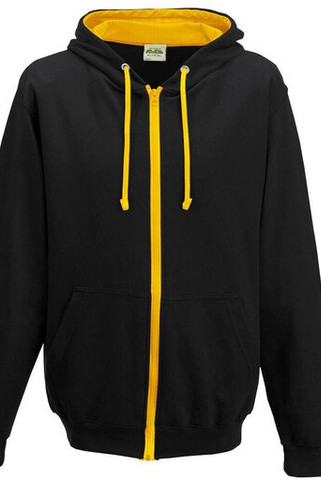AWDIS JH053 - Contrast zipped hoodie