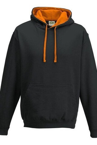AWDIS JH003 - Urban Contrast Hoodie with Warm Kangaroo Pockets