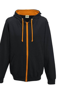 AWDIS JH053 - Felpa con zip a contrasto