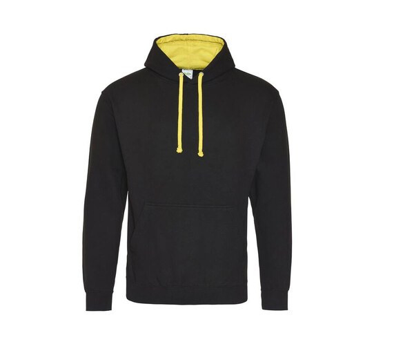 AWDIS JH003 - Urban Contrast Hoodie with Warm Kangaroo Pockets