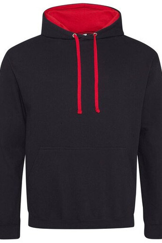 AWDIS JH003 - Urban Contrast Hoodie with Warm Kangaroo Pockets