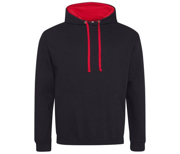 AWDIS JH003 - Urban Contrast Hoodie with Warm Kangaroo Pockets