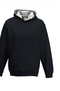 AWDIS JH03J - Felpa da bambino con cappuccio a contrasto