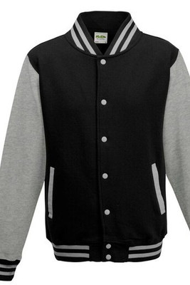 AWDIS JH043 - Comfortabele Baseball Stijl Sweatshirt Met Contrasterende Mouwen