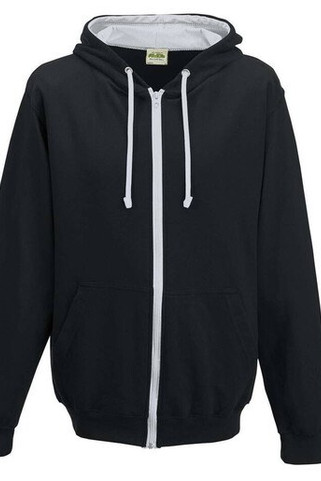 AWDIS JH053 - Hættetrøje med kontrast lynlås