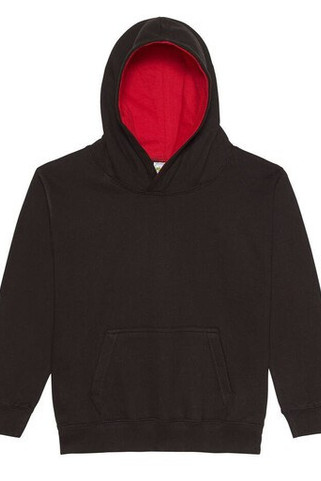 AWDIS JH03J - Childrens sweatshirt with contrasting hood