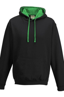AWDIS JH003 - Urban Contrast Hoodie with Warm Kangaroo Pockets