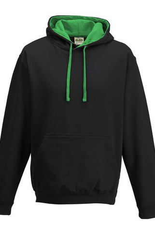 AWDIS JH003 - Urban Contrast Hoodie with Warm Kangaroo Pockets