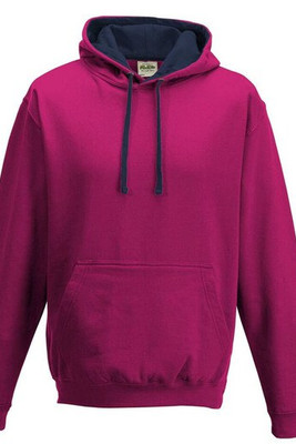AWDIS JH003 - Urban Contrast Hoodie with Warm Kangaroo Pockets