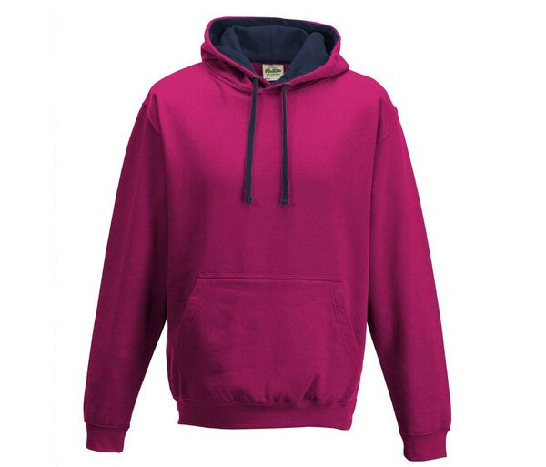 AWDIS JH003 - Urban Contrast Hoodie with Warm Kangaroo Pockets