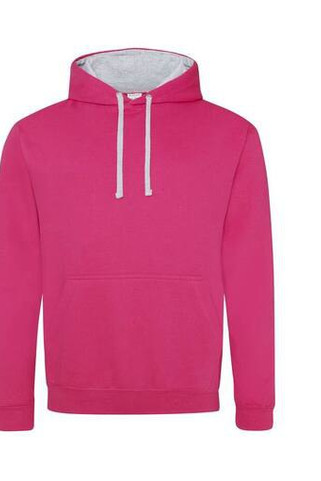 AWDIS JH003 - Urban Contrast Hoodie with Warm Kangaroo Pockets