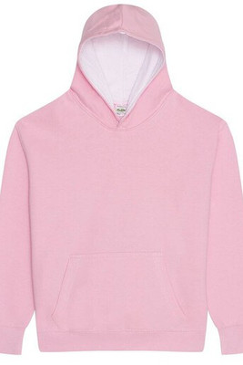 AWDIS JH03J - Kinder -Sweatshirt mit kontrastierender Kapuze