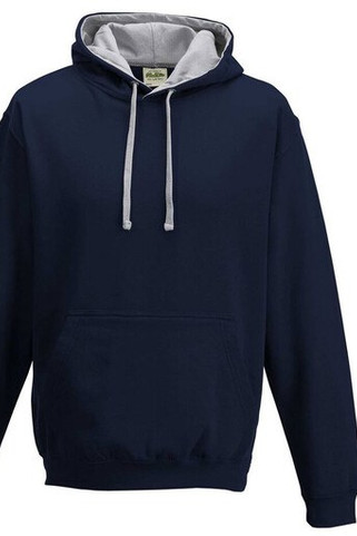 AWDIS JH003 - Urban Contrast Hoodie with Warm Kangaroo Pockets