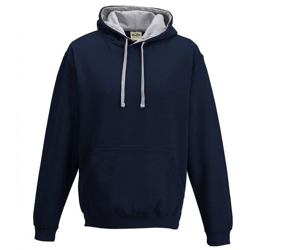 AWDIS JH003 - Urban Contrast Hoodie with Warm Kangaroo Pockets