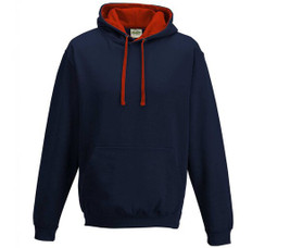AWDIS JH003 - Urban Contrast Hoodie with Warm Kangaroo Pockets