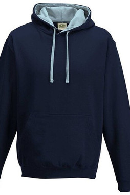 AWDIS JH003 - Urban Contrast Hoodie with Warm Kangaroo Pockets