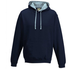 AWDIS JH003 - Felpa con cappuccio a contrasto