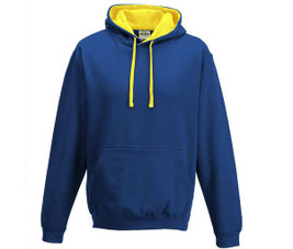 AWDIS JH003 - Urban Contrast Hoodie with Warm Kangaroo Pockets