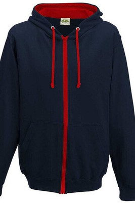 AWDIS JH053 - Sweat capuche zippé contrasté