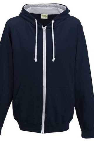 AWDIS JH053 - Contrast zipped hoodie
