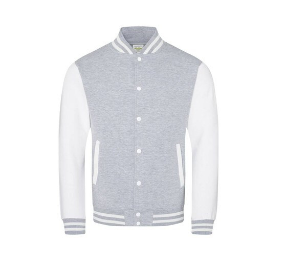 AWDIS JH043 - Comfortabele Baseball Stijl Sweatshirt Met Contrasterende Mouwen