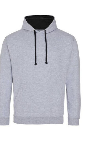 AWDIS JH003 - Urban Contrast Hoodie with Warm Kangaroo Pockets