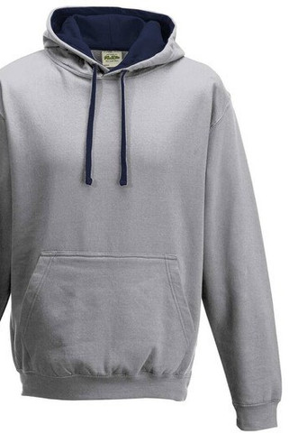 AWDIS JH003 - Urban Contrast Hoodie with Warm Kangaroo Pockets