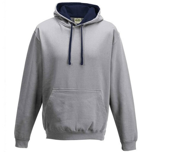 AWDIS JH003 - Urban Contrast Hoodie with Warm Kangaroo Pockets