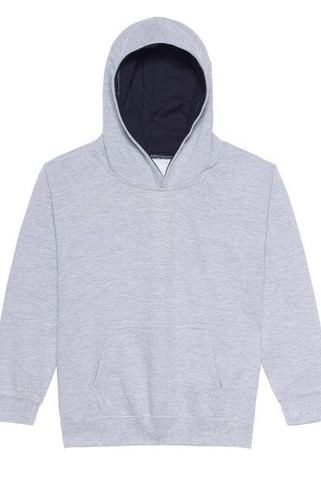 AWDIS JH03J - Childrens sweatshirt with contrasting hood