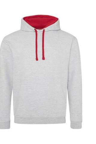 AWDIS JH003 - Urban Contrast Hoodie with Warm Kangaroo Pockets