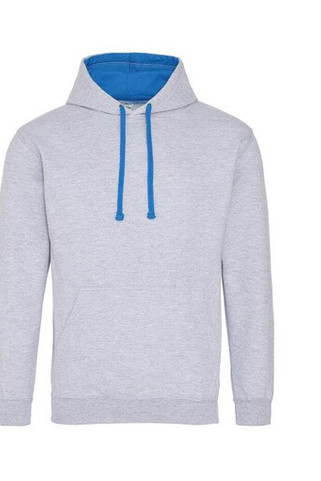 AWDIS JH003 - Urban Contrast Hoodie with Warm Kangaroo Pockets