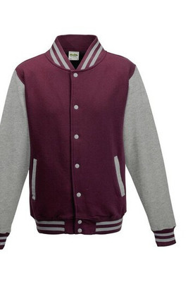 AWDIS JH043 - Comfortabele Baseball Stijl Sweatshirt Met Contrasterende Mouwen
