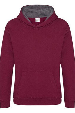 AWDIS JH03J - Sweat enfant capuche contrastée