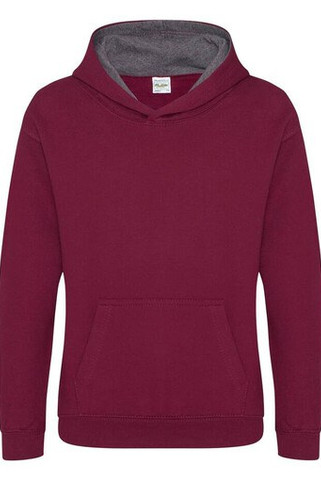AWDIS JH03J - Childrens sweatshirt with contrasting hood