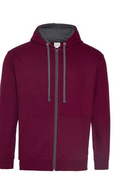 AWDIS JH053 - Hoodie met rits Contrast