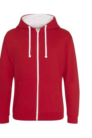 AWDIS JH053 - Contrast zipped hoodie