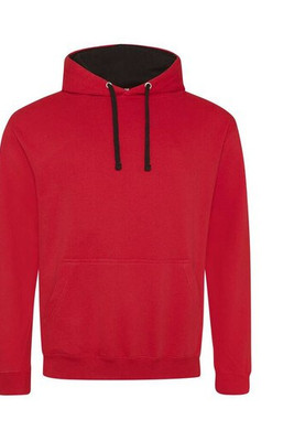 AWDIS JH003 - Urban Contrast Hoodie with Warm Kangaroo Pockets