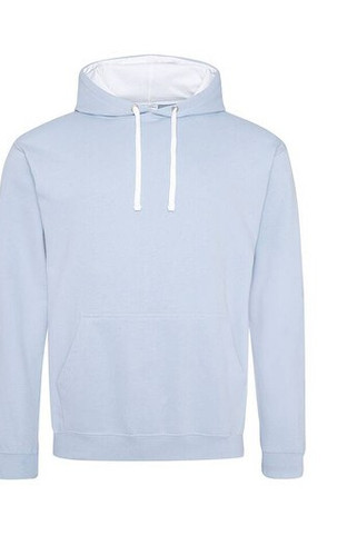 AWDIS JH003 - Urban Contrast Hoodie with Warm Kangaroo Pockets