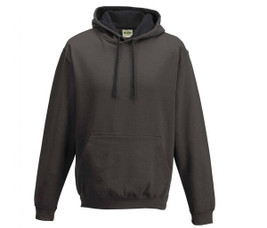 AWDIS JH003 - Urban Contrast Hoodie with Warm Kangaroo Pockets