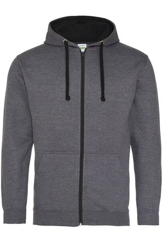 AWDIS JH053 - Hoodie met rits Contrast