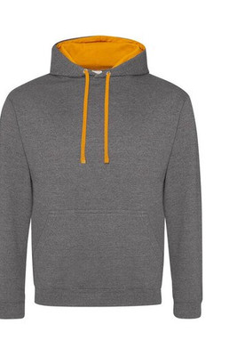 AWDIS JH003 - Urban Contrast Hoodie with Warm Kangaroo Pockets