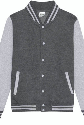AWDIS JH043 - Moletom Estilo Baseball com Detalhes Modernos