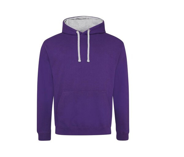 AWDIS JH003 - Urban Contrast Hoodie with Warm Kangaroo Pockets